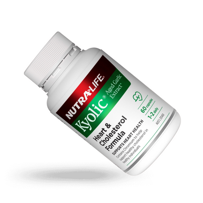 Nutralife Kyolic Aged Garlic Extract Heart & Cholesterol Formula 60 Capsules