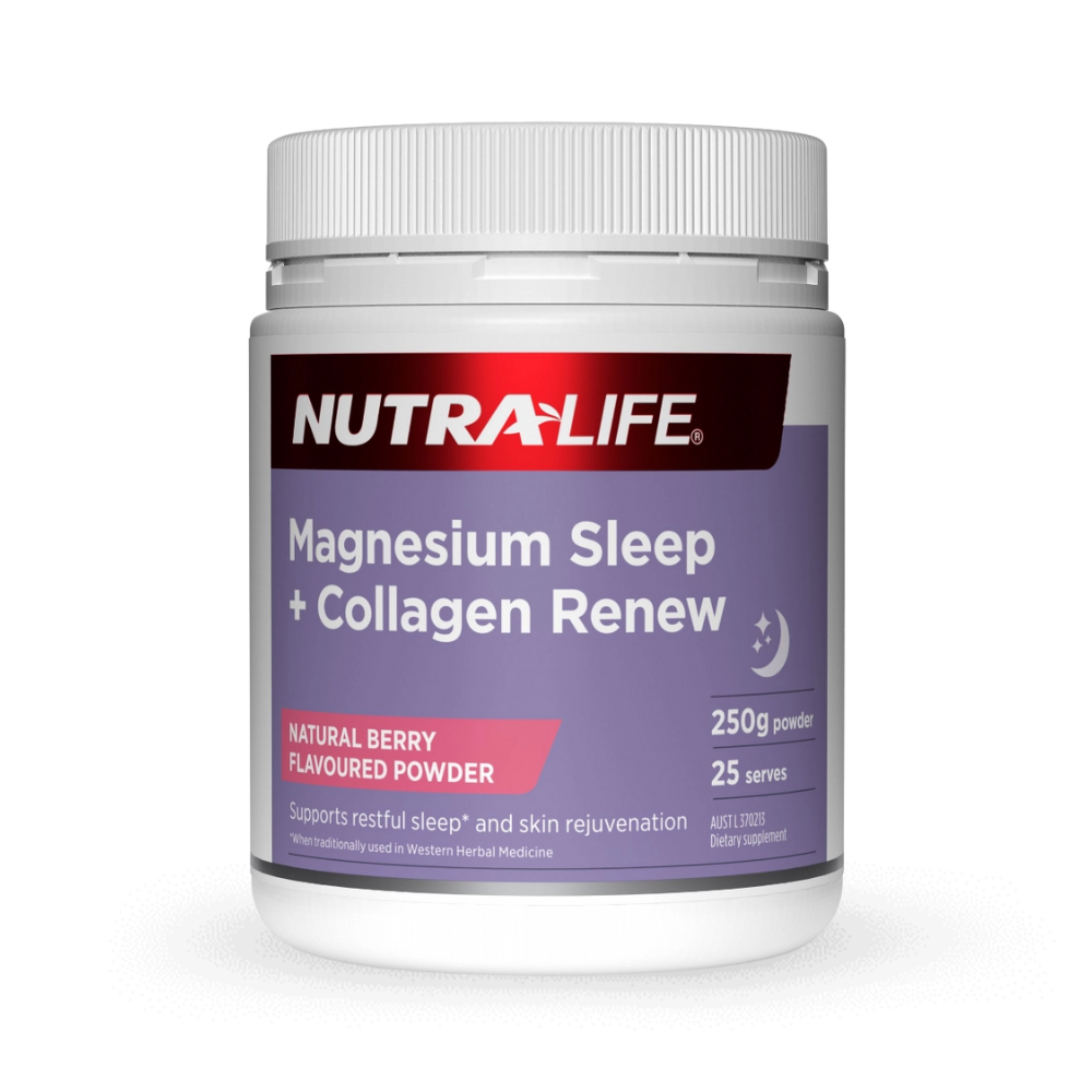 Nutralife Magnesium Sleep + Collagen Renew 250g