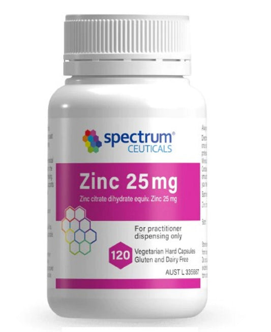 Spectrumceuticals Zinc 25mg 120 Capsules