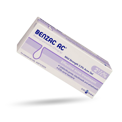 Benzac AC Mild Strength 2.5% Acne Gel 50g