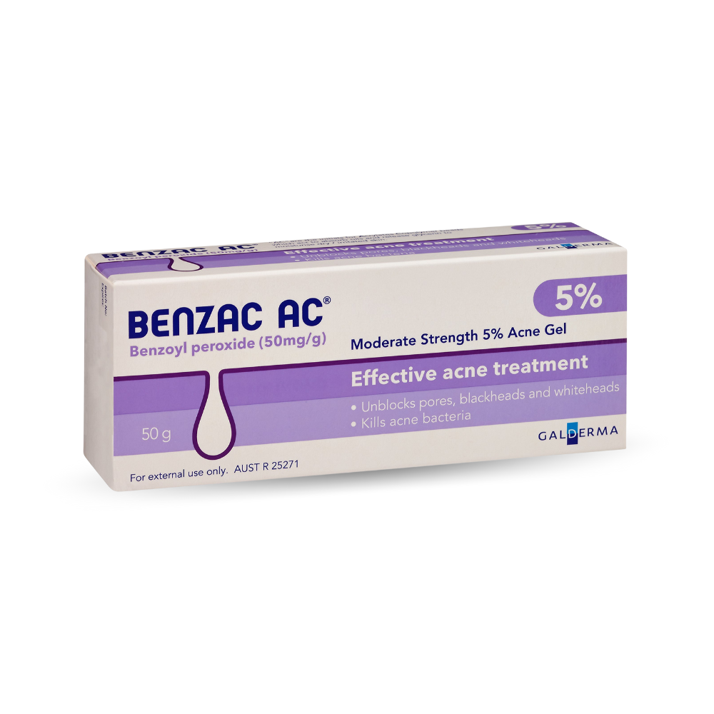 Benzac AC Moderate Strength 5 Acne Gel 50g Betahealth benzac-ac-moderate-strength-5-acne-gel-50g-betahealth